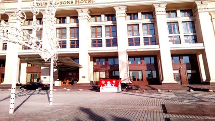 Russia. Tour of Moscow central streets.