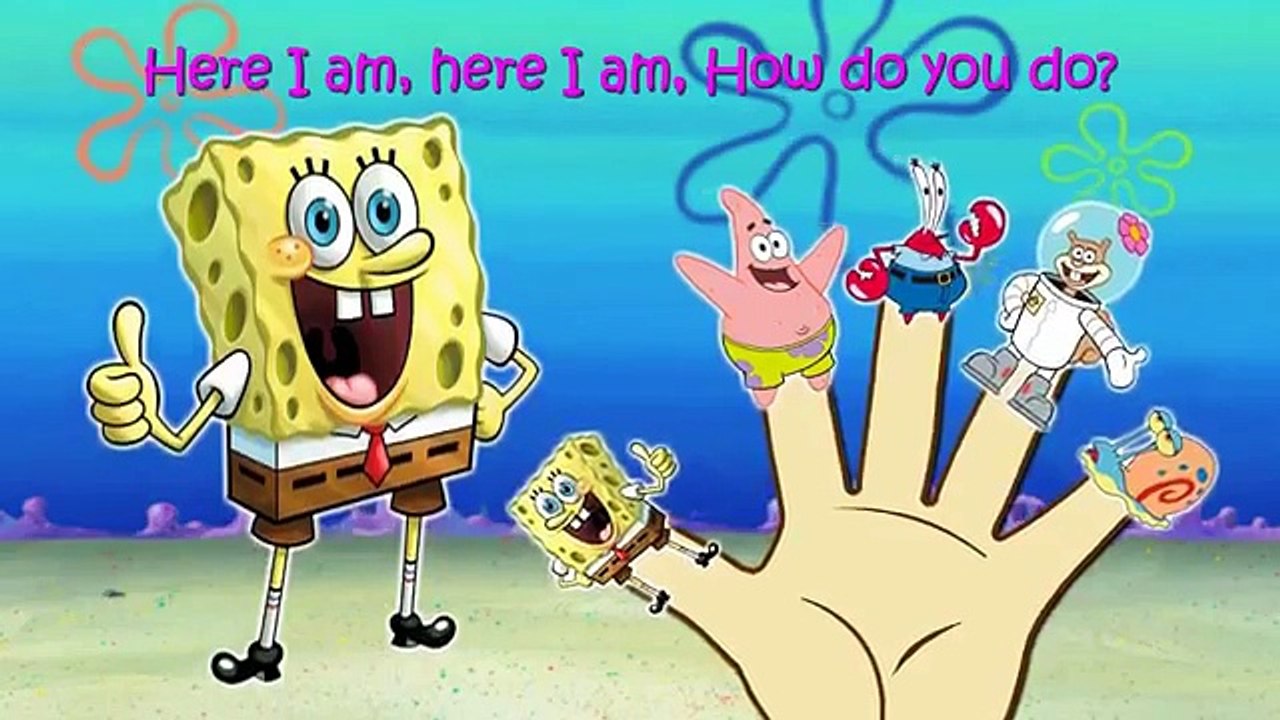 SpongeBob SquarePants Finger Family Nursery Rhymes Lyrics