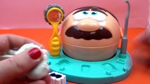 Tandarts boort in zilveren tanden - Play Doh Dr. Wiebeltand en Playmobil tandarts - geen a