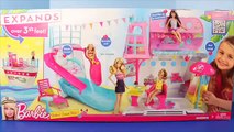 Barbie Sisters Cruise Ship Reviewed by Frozen Elsa and Princess Rapunzel with Little Merma