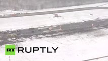 Aerial Footage: Helicopters fly over FlyDubai FZ981 crash site in Rostov-on-Don http://BestDramaTv.Net