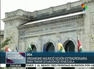 Convoca OEA a sesión extraordinaria para revisar el caso Venezuela-CDI