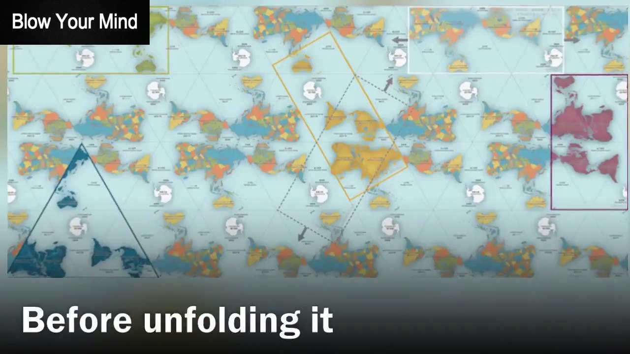 The new world map made by the Japanese
