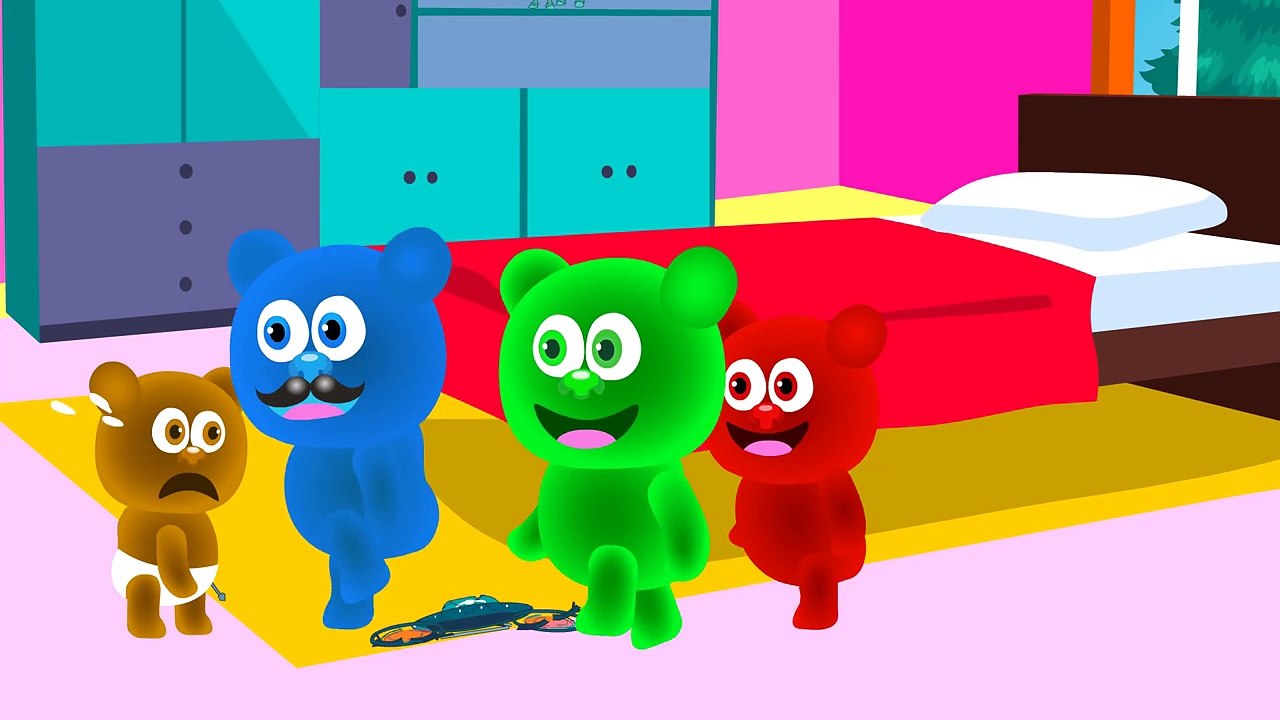 Mega Gummy bear Finger family songs got trapped in the Frankenstein Castle Nursery Rhymes