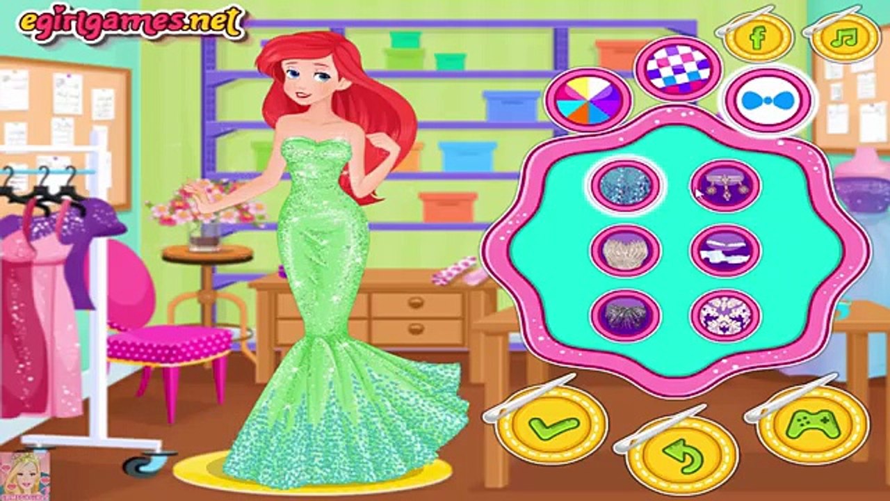 Дизайн дисней платье для Игры девушки Русалка Принцесса вверх ariel