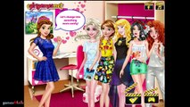 Princesses Movie Night - Disney Princess Dress Up Game For Girls Elsa Anna Belle Aurora Me