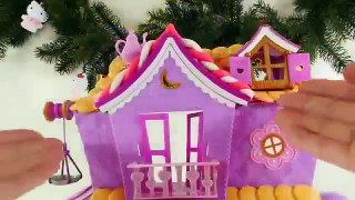 Play Doh Lalaloopsy Christmas Decorated Doll House Playdough Muñeca casa Plastilina DCTC -