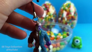 3 Big Jelly Beans Surprise Eggs The Zelfs Peppa Pig Inside Out Marvel Avengers Mashems Cap