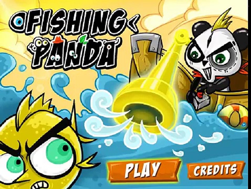 Ловит рыбу счастливый ДЛЯ ФУРШЕТА мультики мультфильмы детей веселая рыбалка панда на рыбалке