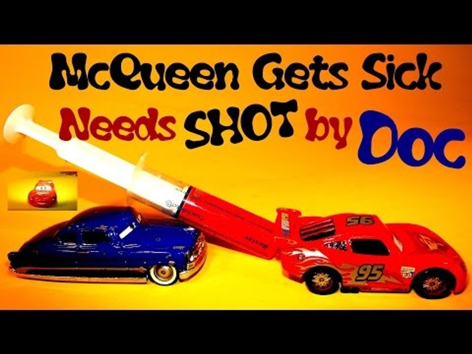 McQueen Gets Sick Needs Shot by Doc Cars 3 Nightmare in Radiator Springs and Cars 2 Lemons