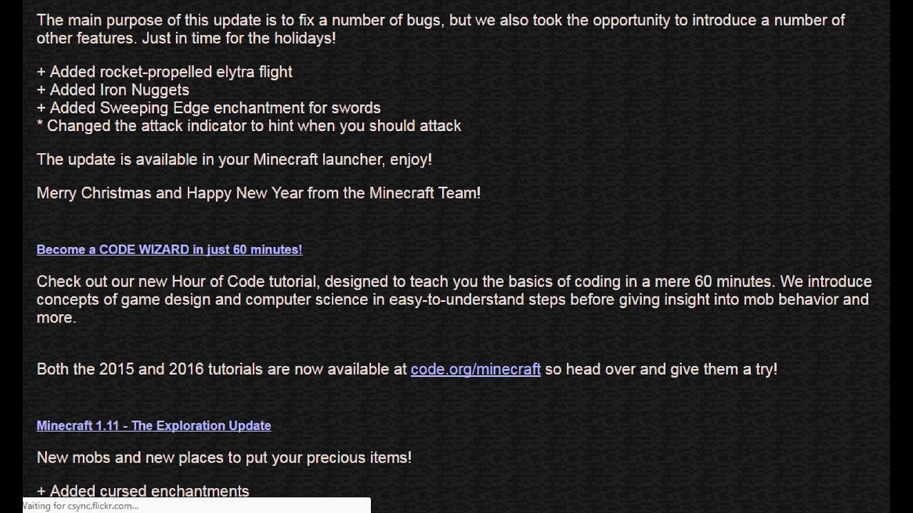 MINECRAFT NEWS