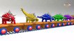Learn Colors with Dinosaurs Wooden Train for Kids _ Colosdfghjkl