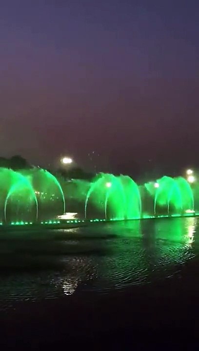 Dancing Water with National Anthem