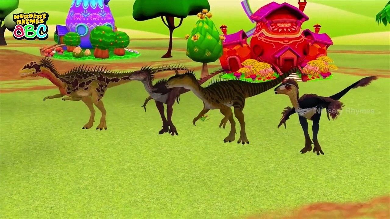 Finger Family Dinosaurs 3D | T-Rex Daddy Finger Nursery Rhyme 3D
