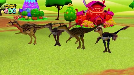 Finger Family Dinosaurs 3D | T-Rex Daddy Finger Nursery Rhyme 3D