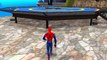 New Spiderman Pool Party & his Custom Spider-Man Lightning McQueen Cars + Children Songs