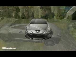 Ile Peugeot Second Life et le concept car Peugeot 308 RC Z