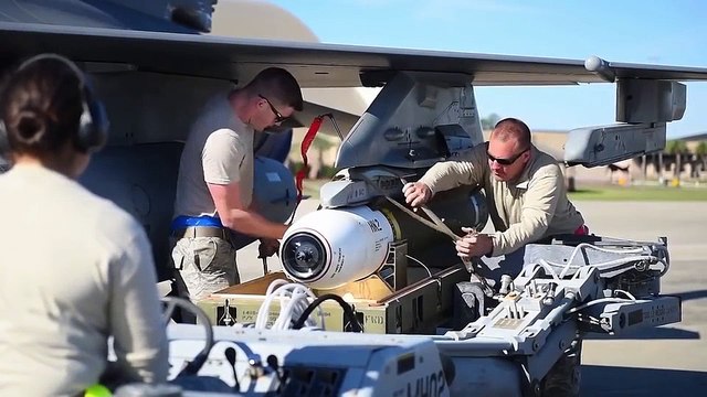 F-16-Weapons Loading at Tyndall AFB