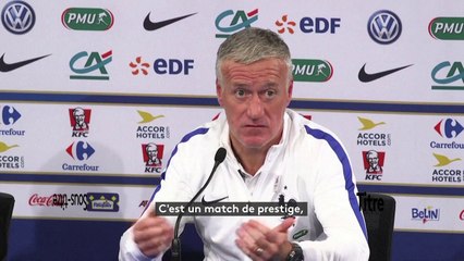 Football - Deschamps : "France-Espagne, un match de prestige"