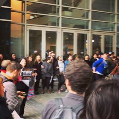 Jewish Protesters Chant and Sing Outside AIPAC Convention