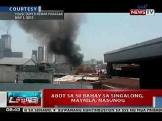 NTL: Abot sa 50 bahay sa Singalong, Maynila, nasunog