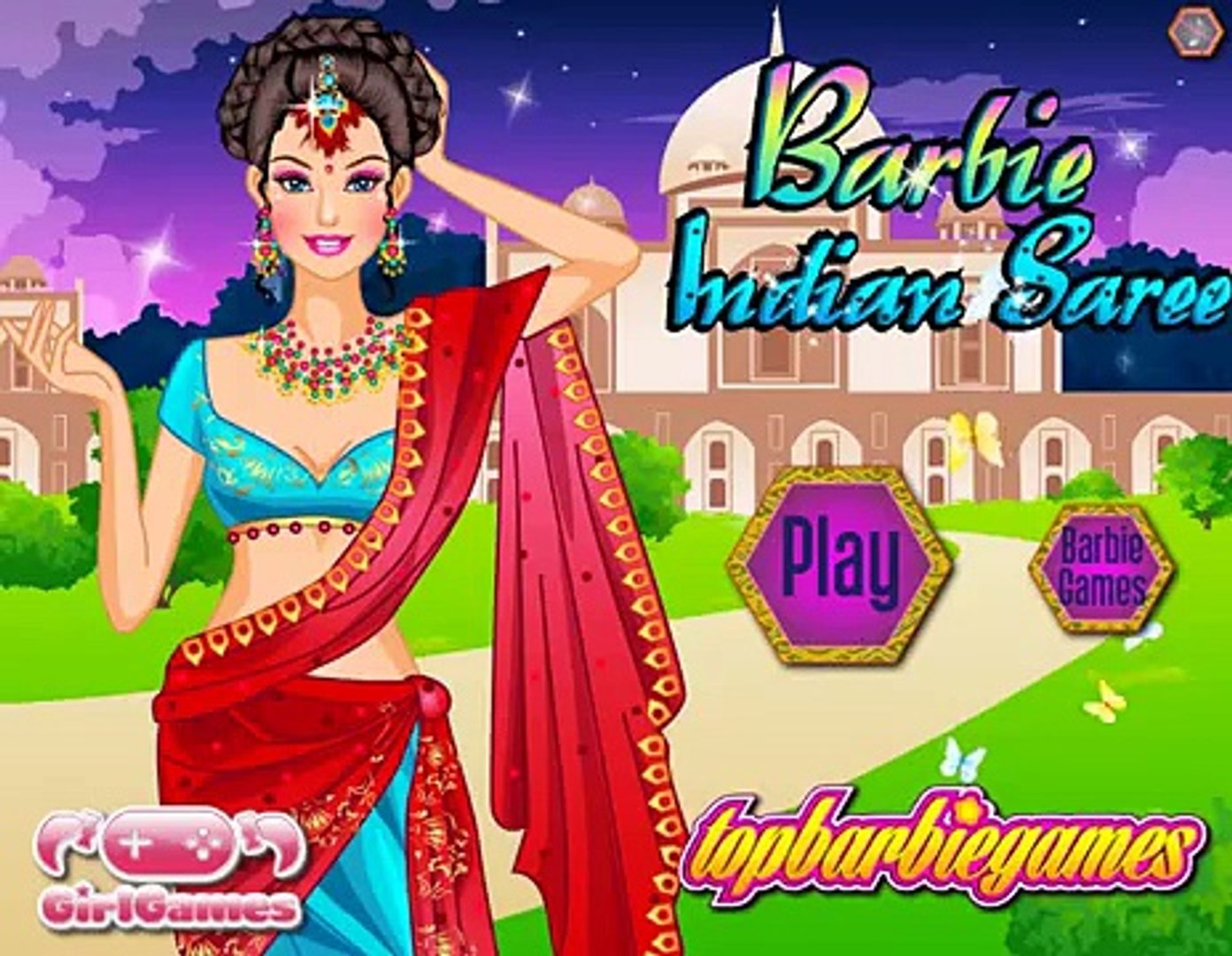 barbie saree dress up