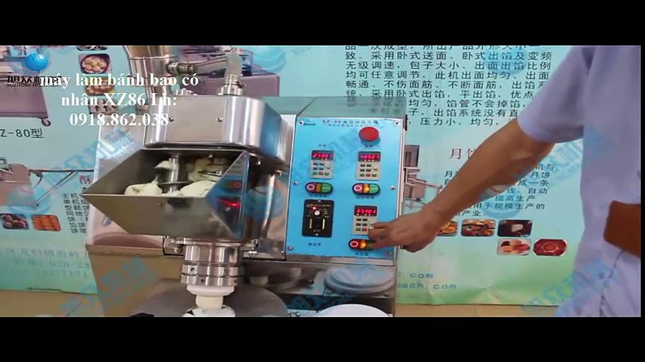máy làm bánh bao tự động XZ86, máy làm bánh bao có nhân thập cẩm
