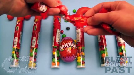 New Learn Colours with Surprise Eggs and a Skittles Rainbow! Part 10