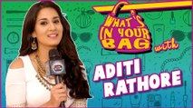 ADITI RATHORE aka AVNI's Handbag SECRET REVEALED | What's In Your Bag | TellyMasala