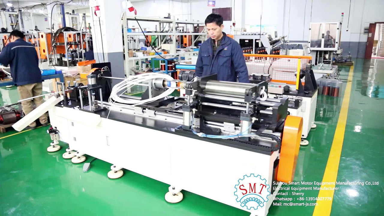 Long Stack Length Pump Motor Stator Coil Winding Inserting Machine