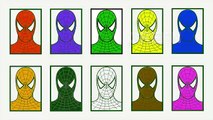 Learn Colors with Bowling Spiderman-Teach Colours, Baby Children Kids Learning Videos by B