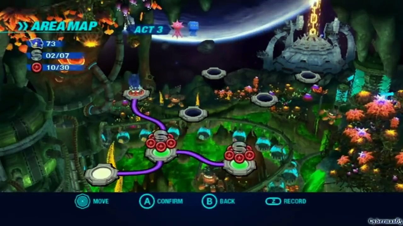 Sonic Colors DLC - Claire's Search of Sherry - Asteroid Coaster 2