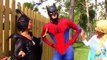 Frozen Elsa & Snow white lose their Arm? Spiderman Loses his head w/ catbaby, catwoman, hu