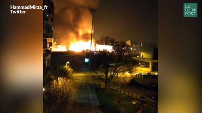 Un violent incendie dans une zone industrielle de Seine-Saint-Denis