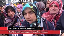 Rize'de düşük kamulaştırma bedeli protestosu