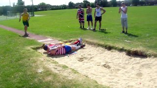 LONG JUMP FAIL - 1 - Human Long Jump - Silent's Ankle Sprain http://BestDramaTv.Net