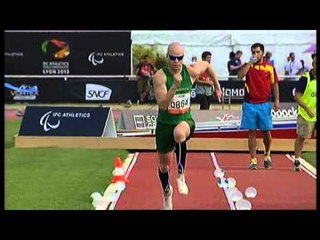 Athletics - Kamil Aliyev and Hilton Langenhoven - men's long jump T12final - 2013 IPC Athletics...