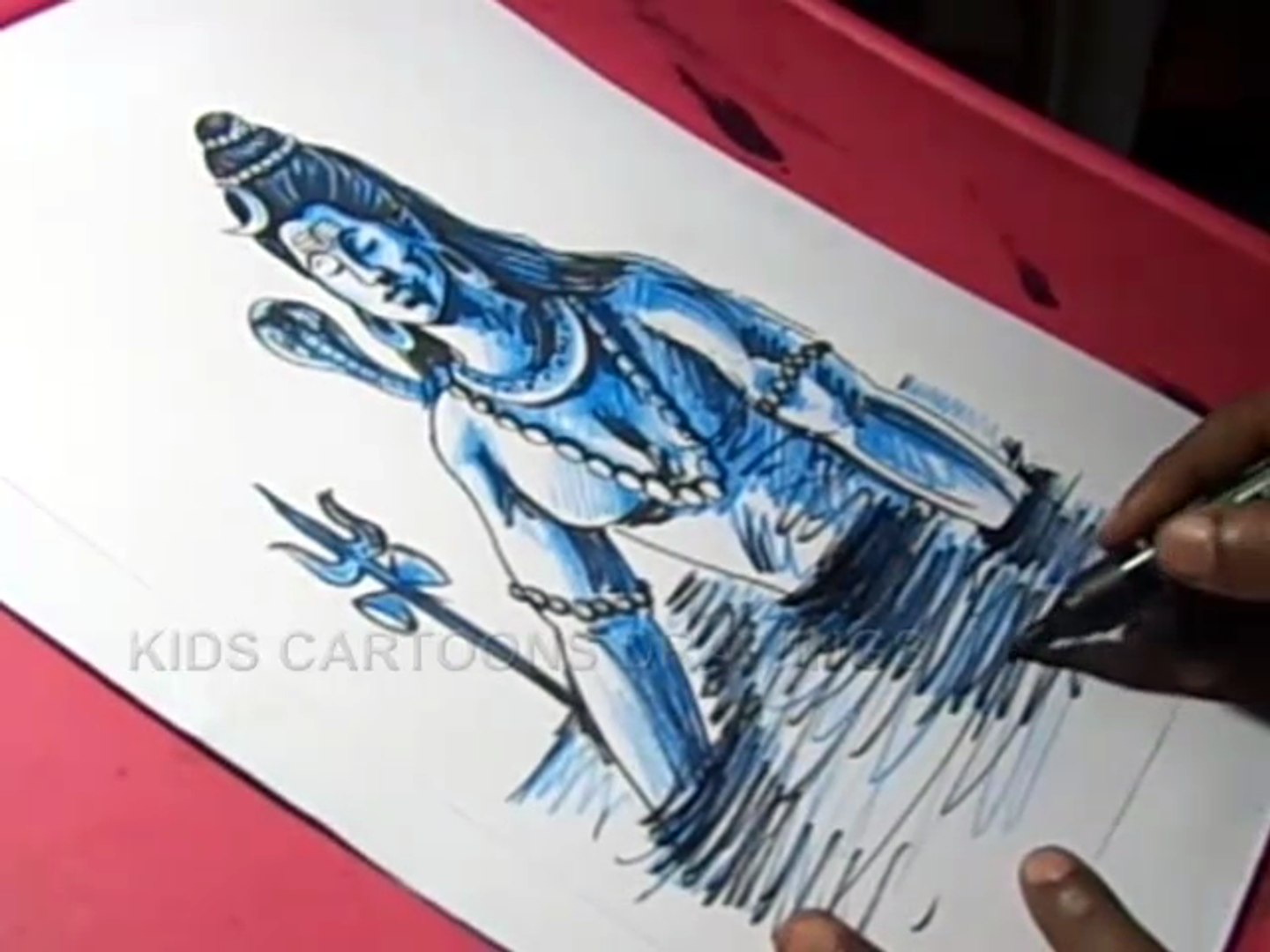 How to Draw Lord Shiva with Ganga Drawing for kids Step By Step - video  Dailymotion