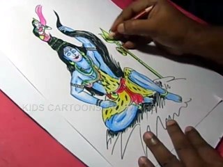 How to Lord Shiva Ganga Drawing for kids Step By Step
