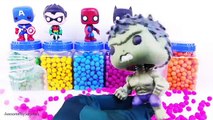 TMNT Marvel DC Comics Superheroes Funko Pop Play-Doh Dippin Dots Surprise Learn Colors Episodes!