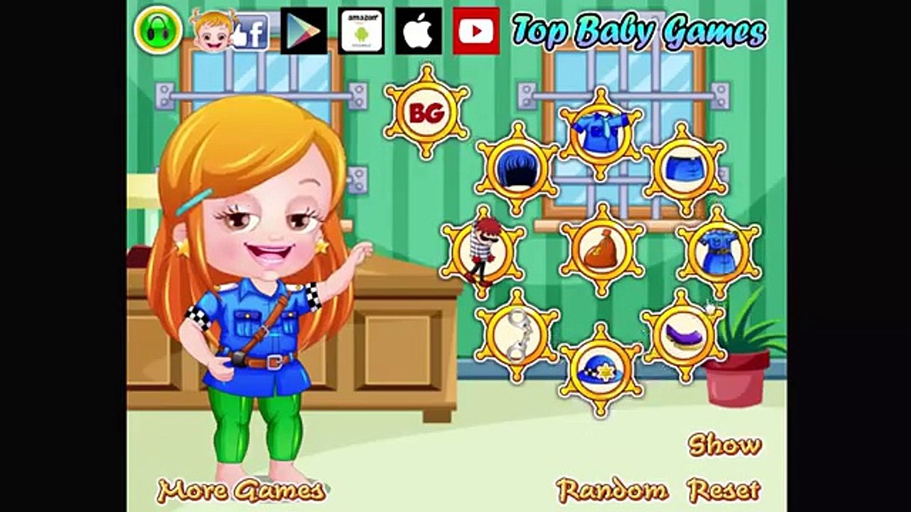 Детка ребенок наряжаться Игры орешник Дети Полиция