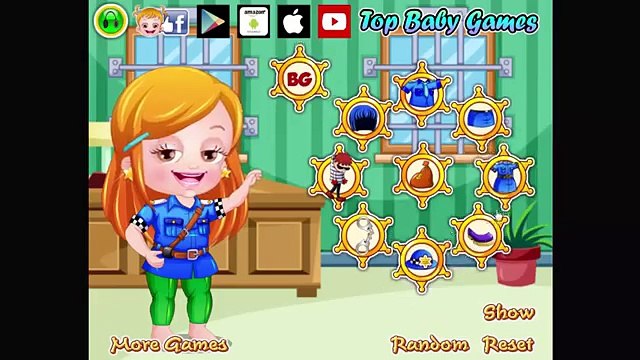 Детка ребенок наряжаться Игры орешник Дети Полиция