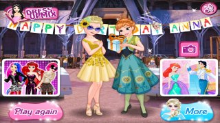 Frozen Fever Elsa and Anna and Olaf Birthday party Dress Up Game for Kids HD