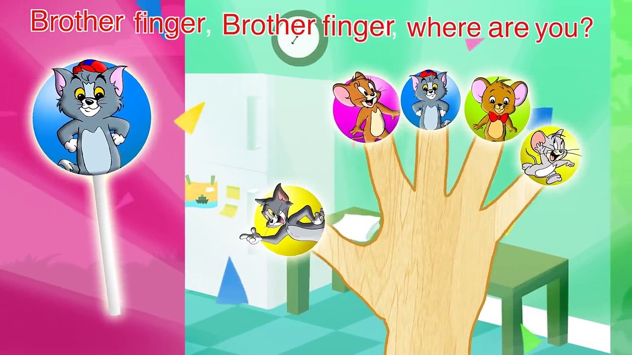 Tom and Jerry Lollipop Finger Family / Nursery Rhymes and More Lyrics Tom and Jerry Lollip