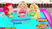 Princesses Pool Day - Ariel, Barbie and Rapunzel Games For Girls