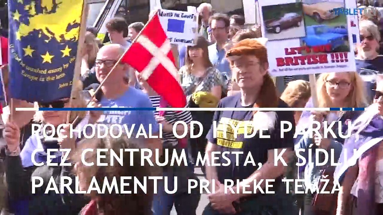 Odporcovia brexitu demonštrovali v uliciach Londýna a Edinburghu