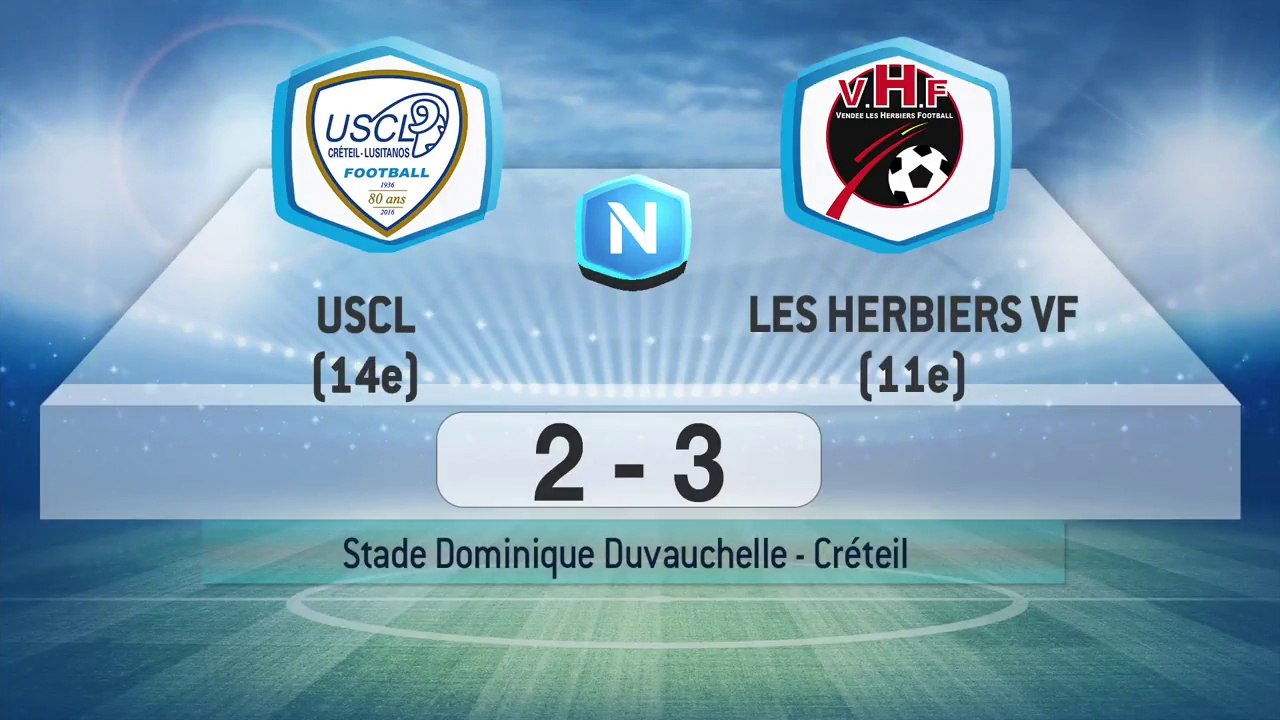 USCL 2 - 3 Les Herbiers (J26 S17/18)