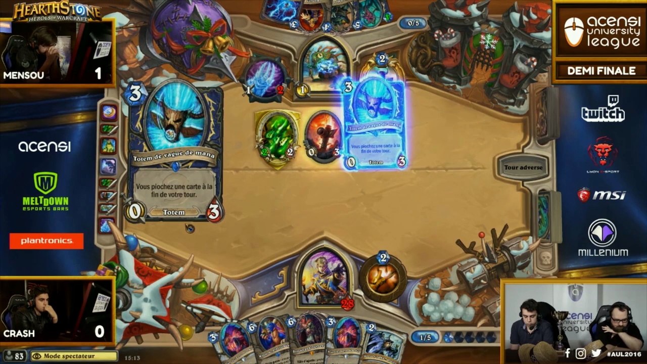 Demi Finale #2 - Hearthstone - AUL 2016