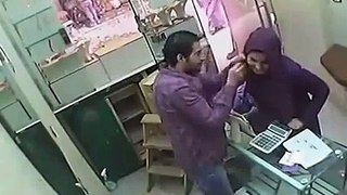 Gold Jeweler Getting Treatment from Clever Lady