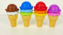 Ice Cream Cones Surprise Toys Learn Colors for Toddlers and Children